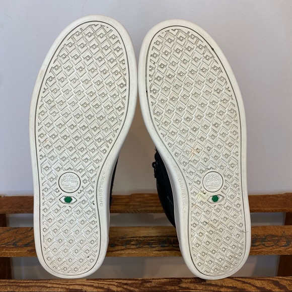 Timberland Davis Square Black Leather Chukka Boots Men’s 8.5 - Picture 6 of 12